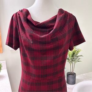 Veljie Retro 1950’s Inspired Style Red/Black Dress Size 8